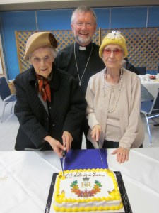 Cutting the Jubilee cake